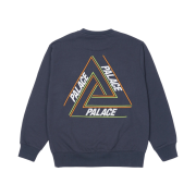 Palace Basically A Tri-Ferg Crew Navy - 21FW