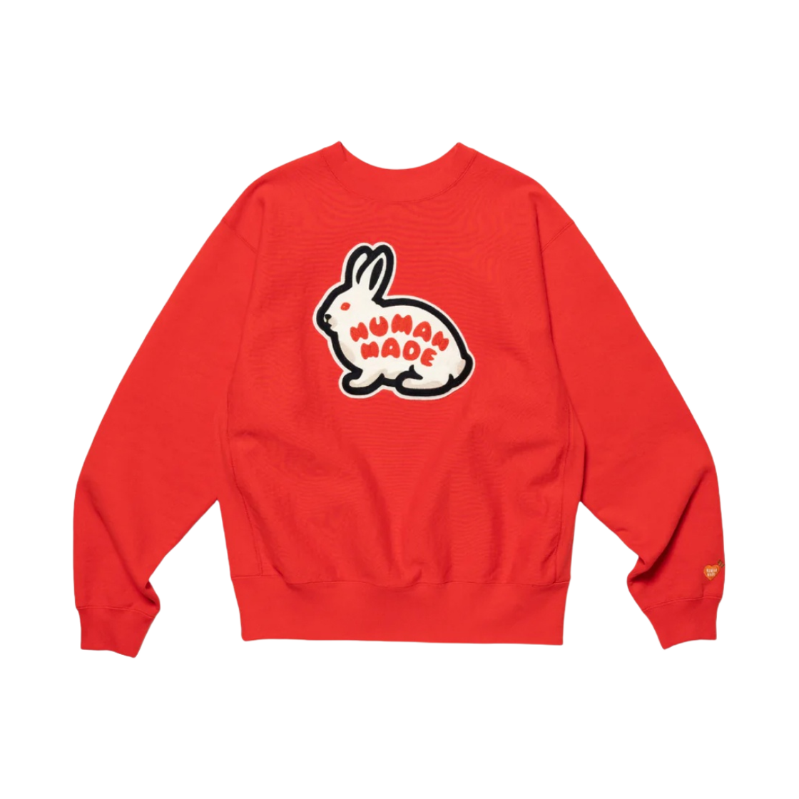휴먼 메이드 헤비 웨이트 스웨트셔츠 레드(Human Made Rabbit Heavy Weight Sweatshirt Red) - 1