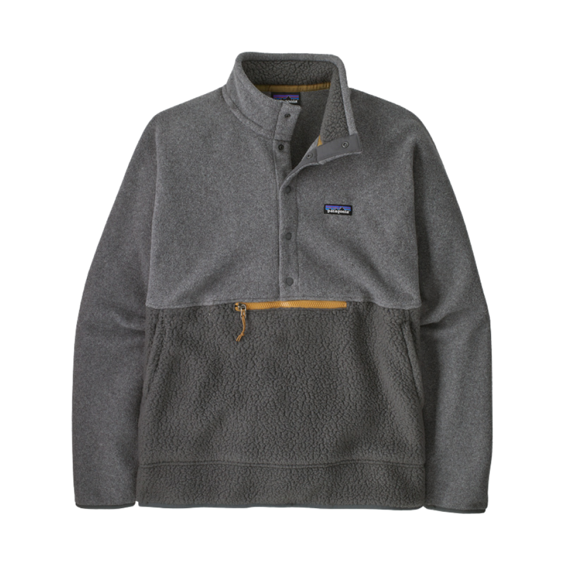 파타고니아 레트로 파일 하프 스냅 플리스 풀오버 포지 그레이(Patagonia Retro Pile Half Snap Fleece Pullover Forge Grey) - 1