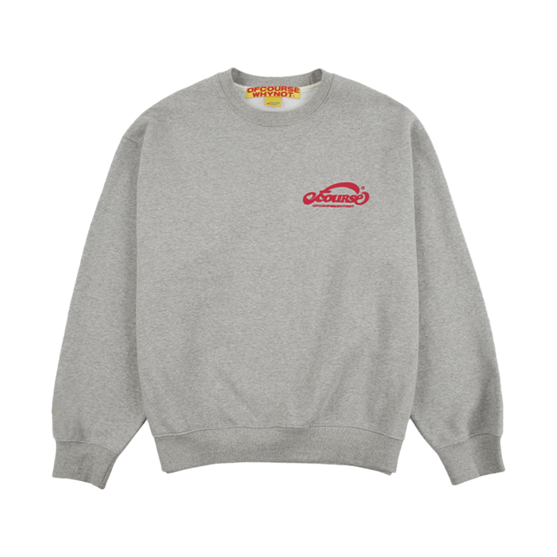 오브콜스와이낫 오브콜스 스웻셔츠 멜란지 그레이