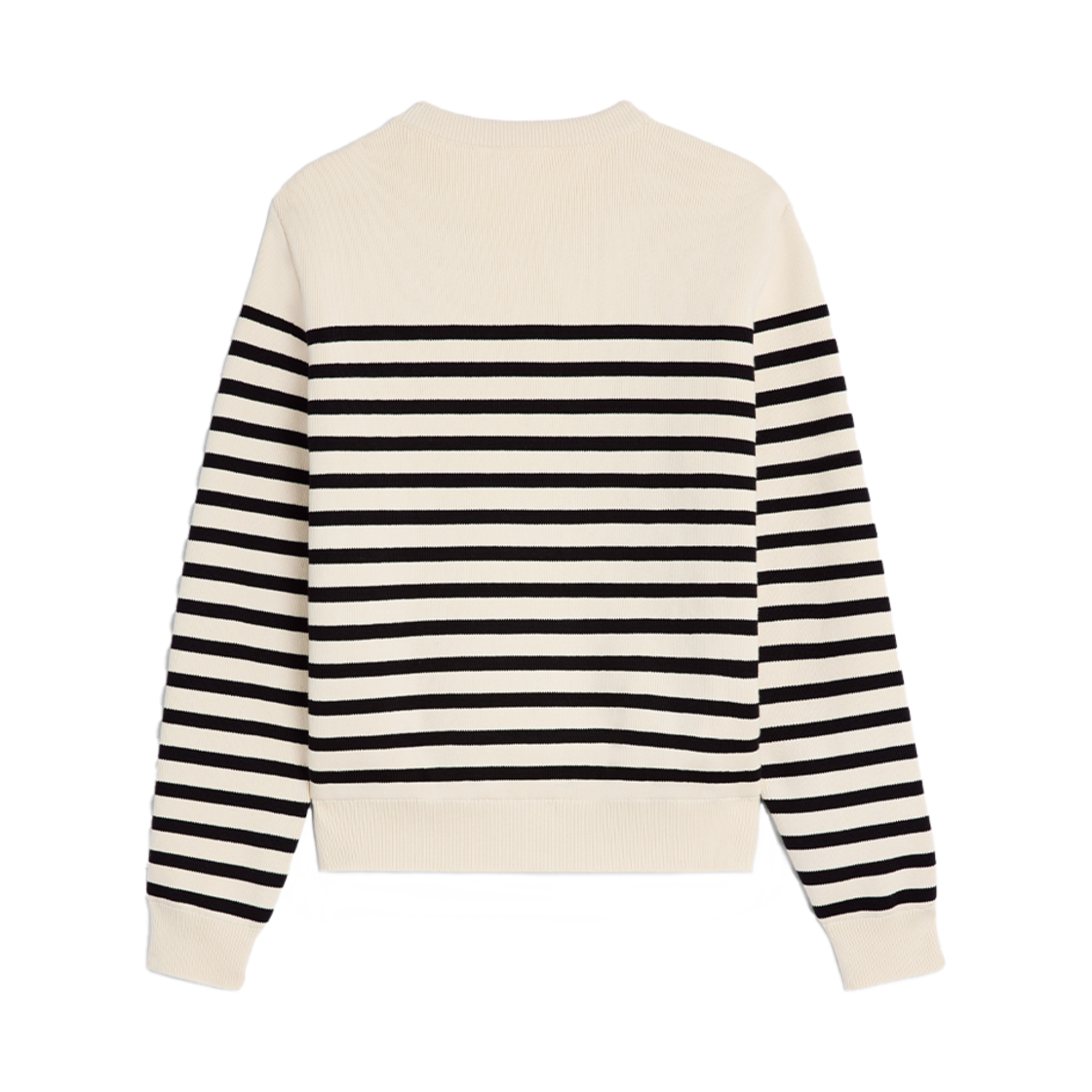 셀린느 코튼 크루넥 마리니에르 스웨터 오프 화이트 블랙(Celine Crew Neck Mariniere Sweater in Cotton Off White Black) - 2