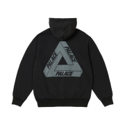 Palace Washed Out Tri-Ferg Hood Black - 23FW