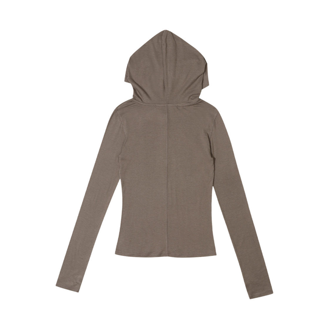 (W) 보헤미안 서울 후드 버튼 워머 티셔츠 브라운((W) Bohemian Seoul Hood Button Warmer T-Shirt Brown) - 2