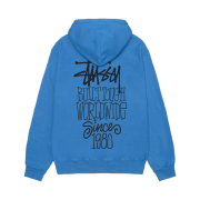 Stussy Built Tough Hoodie Pigment Dyed Blue