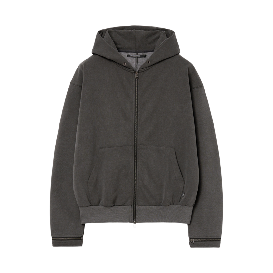 해칭룸 복서 집 후드 피그먼트 차콜