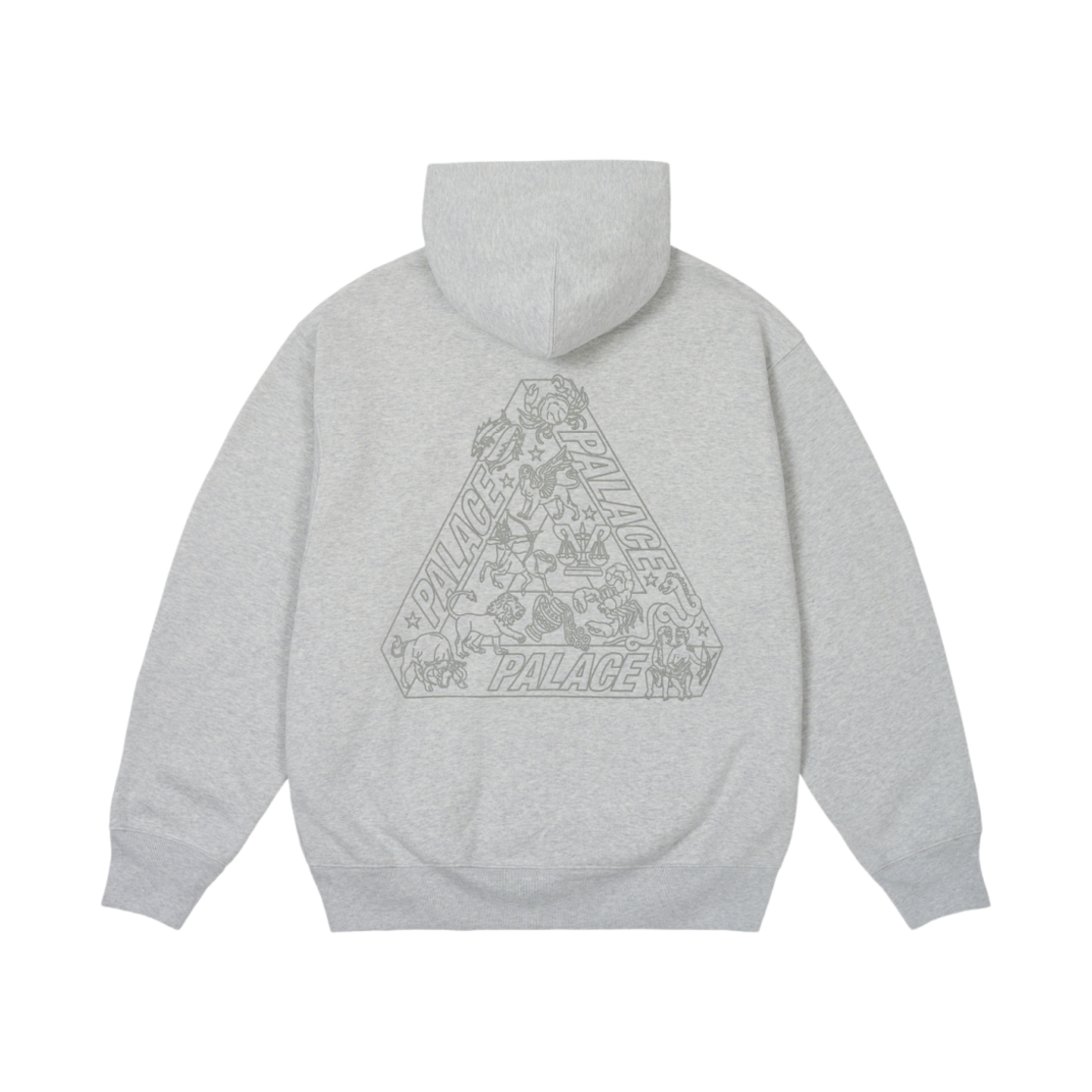 팔라스 조디악 트라이퍼그 후드 그레이 말 - 25SS(Palace Zodiac Tri-Ferg Hood Grey Marl - 25SS)