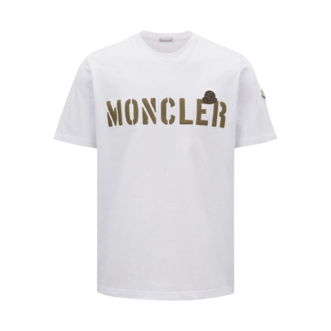 몽클레르 로고 티셔츠 옵티컬 화이트 - 23SS(Moncler Logo T-Shirt Optical White - 23SS) - 1