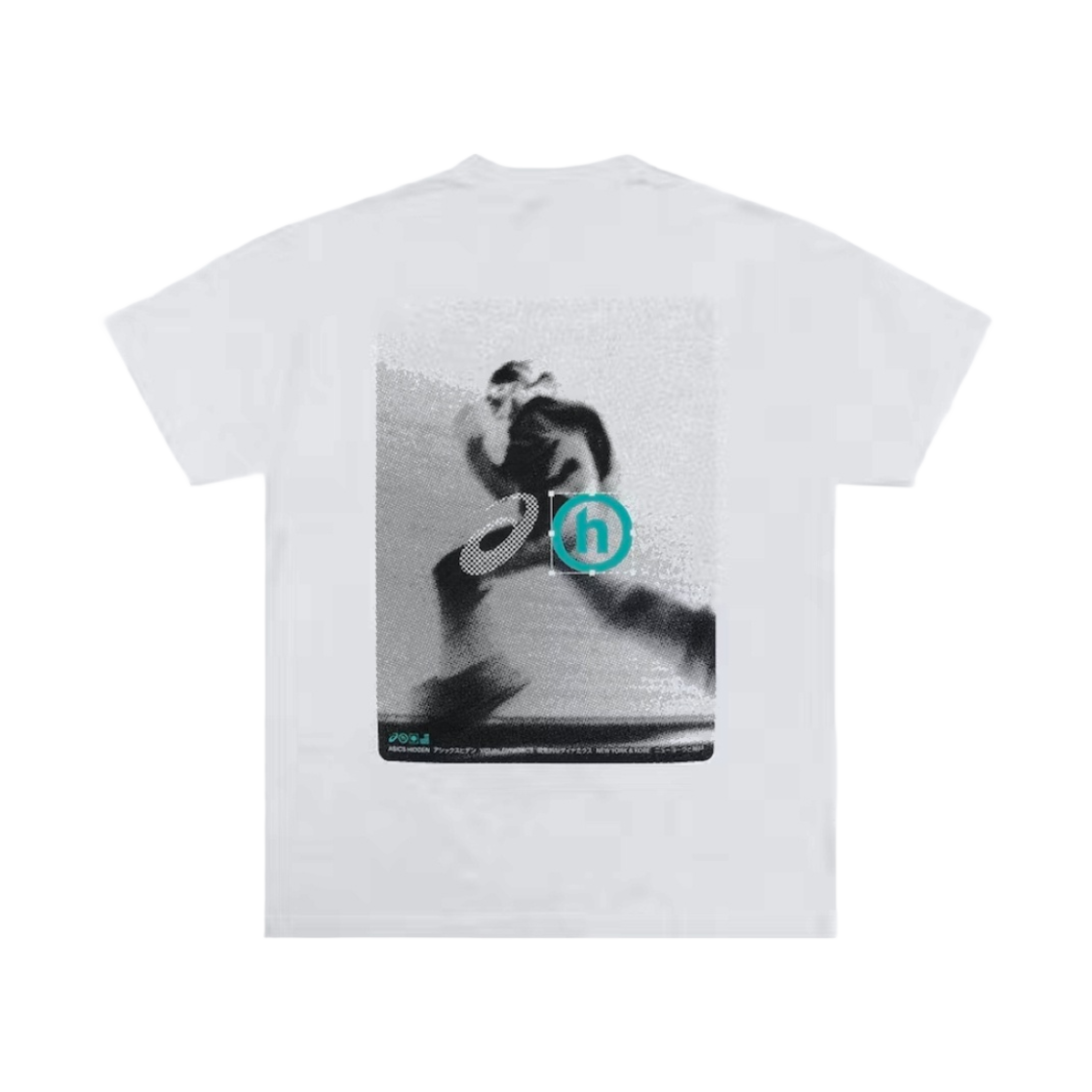 히든 NY x JW 커스텀 x 아식스 런 맨 티셔츠 화이트(Hidden NY x JW Customs x Asics Run Man T-Shirt White)