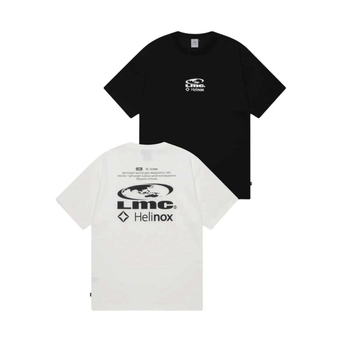 헬리녹스 x LMC 에어로풀 티셔츠 화이트 & 블랙 (2개입)(Helinox x LMC Aerocool T-Shirt White & Black (2 Pack))