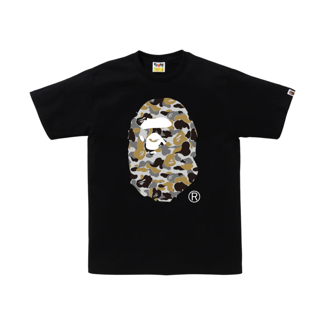 - BAPE Camo Ape Head T-Shirt Black - Ginza Store Exclusive