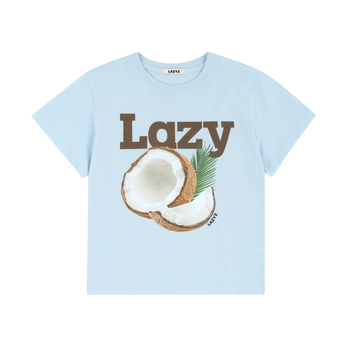 레이지지 레이지 코코넛 크롭티셔츠 스카이