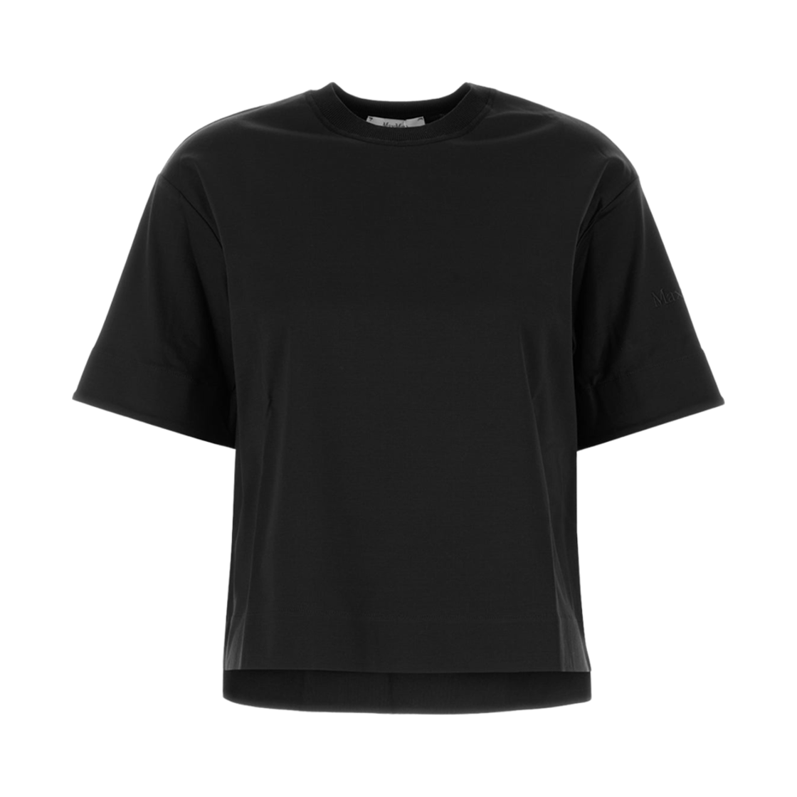 MASER-005 (W) Max Mara Maser Cotton T-Shirt Black