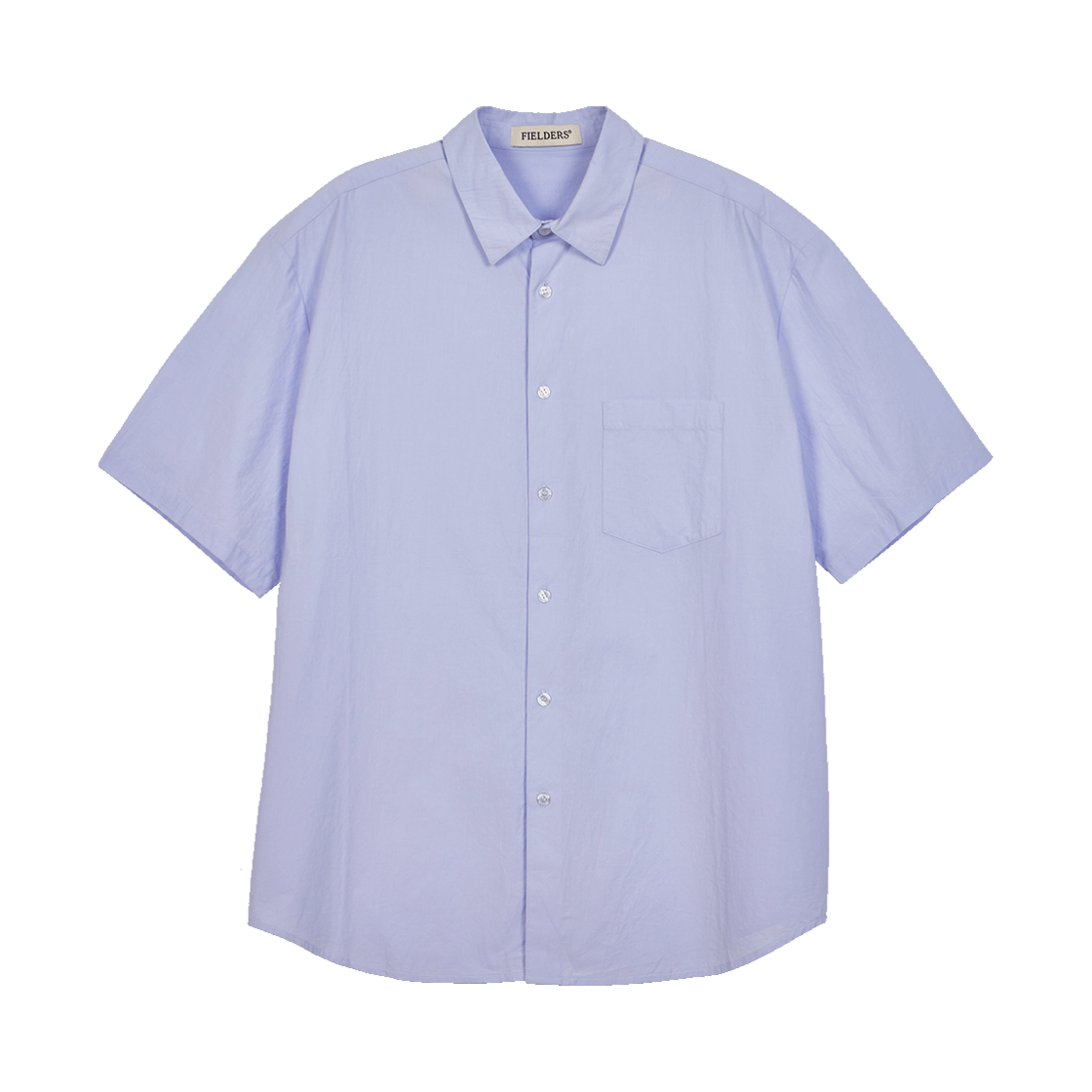 FB2SH1702MBL Fielders Basic Standard Fit Pocket Short-Sleeved Shirt Blue