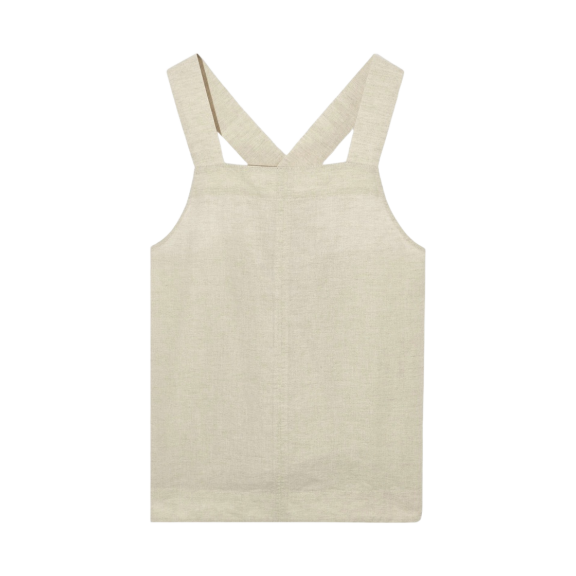 (W) 코스 에이라인 리넨 베스트 베이지((W) COS A Line Linen Vest Beige) - 1