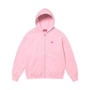 Supreme Small Box Zip Up Hooded Sweatshirt Light Pink - 24FW