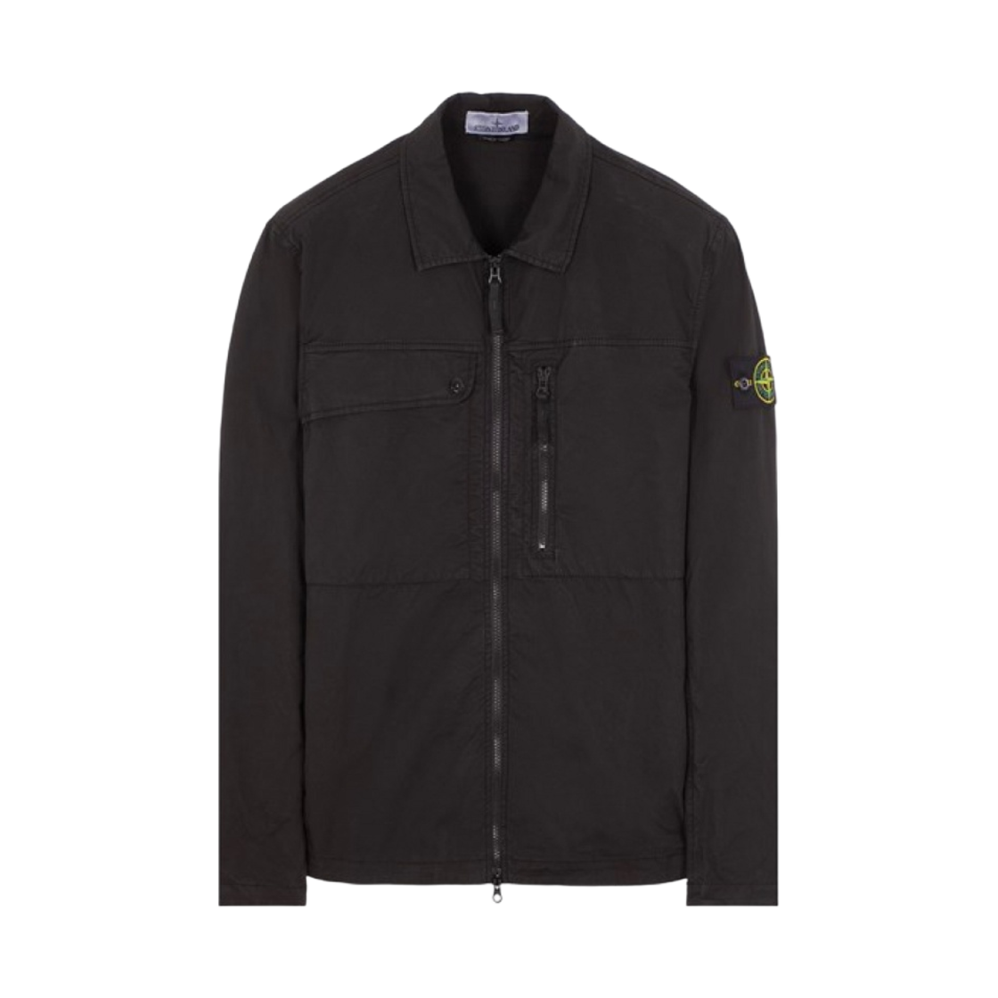 스톤 아일랜드 10210 수피마 코튼 트윌 스트레치-TC 오버셔츠 블랙 - 24SS(Stone Island 10210 Supima Cotton Twill Stretch-TC Overshirt Black - 24SS)
