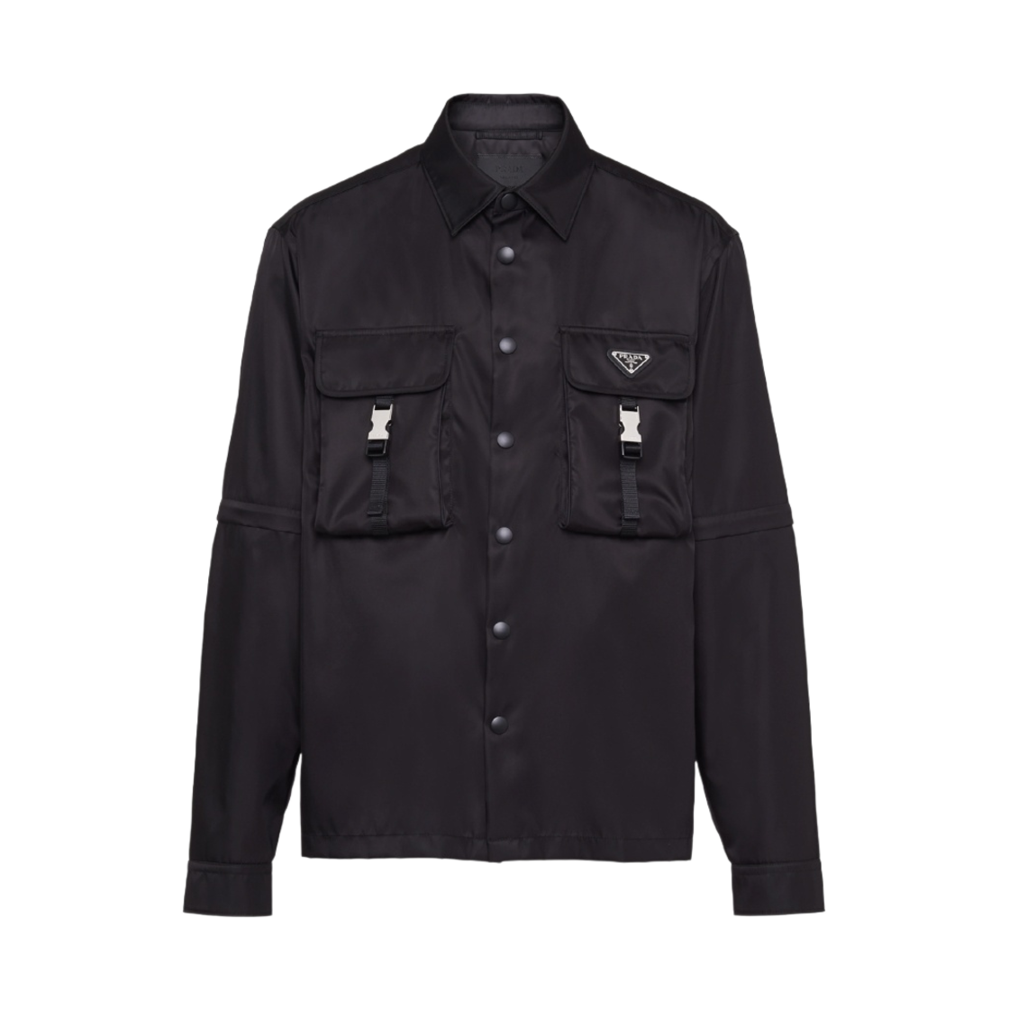 SC548-1WQ8-F0002 Prada Re-Nylon Shirt Black