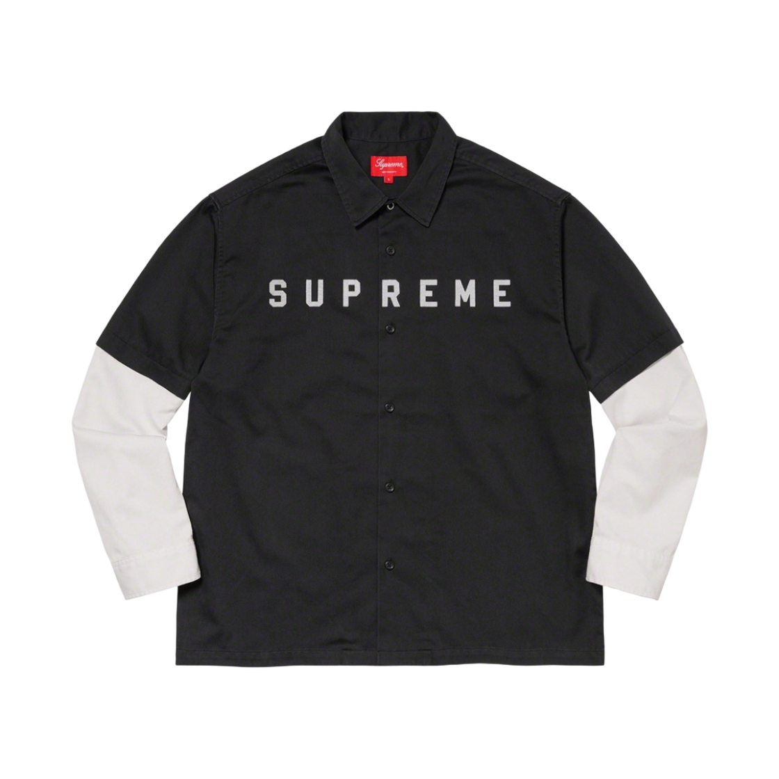 슈프림 투톤 워크 셔츠 블랙 - 20FW(Supreme 2-Tone Work Shirt Black - 20FW) - 1