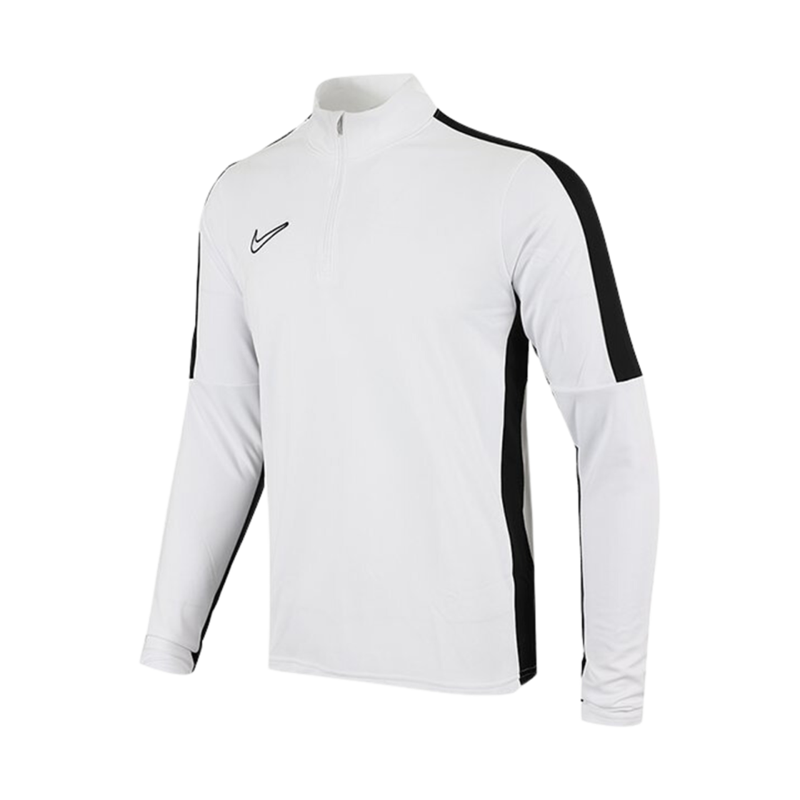 나이키 드라이핏 아카데미 사커 드릴 탑 화이트 블랙 - 아시아(Nike Dri-Fit Academy Soccer Drill Top White Black - Asia) - 1