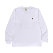 BAPE One Point L/S T-Shirt White
