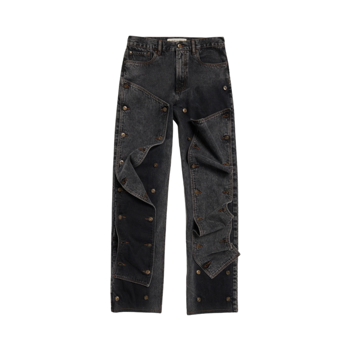 와이프로젝트 에버그린 스냅 오프 진 빈티지 블랙 - 23FW(Y/Project Evergreen Snap Off Jeans Vintage Black - 23FW)