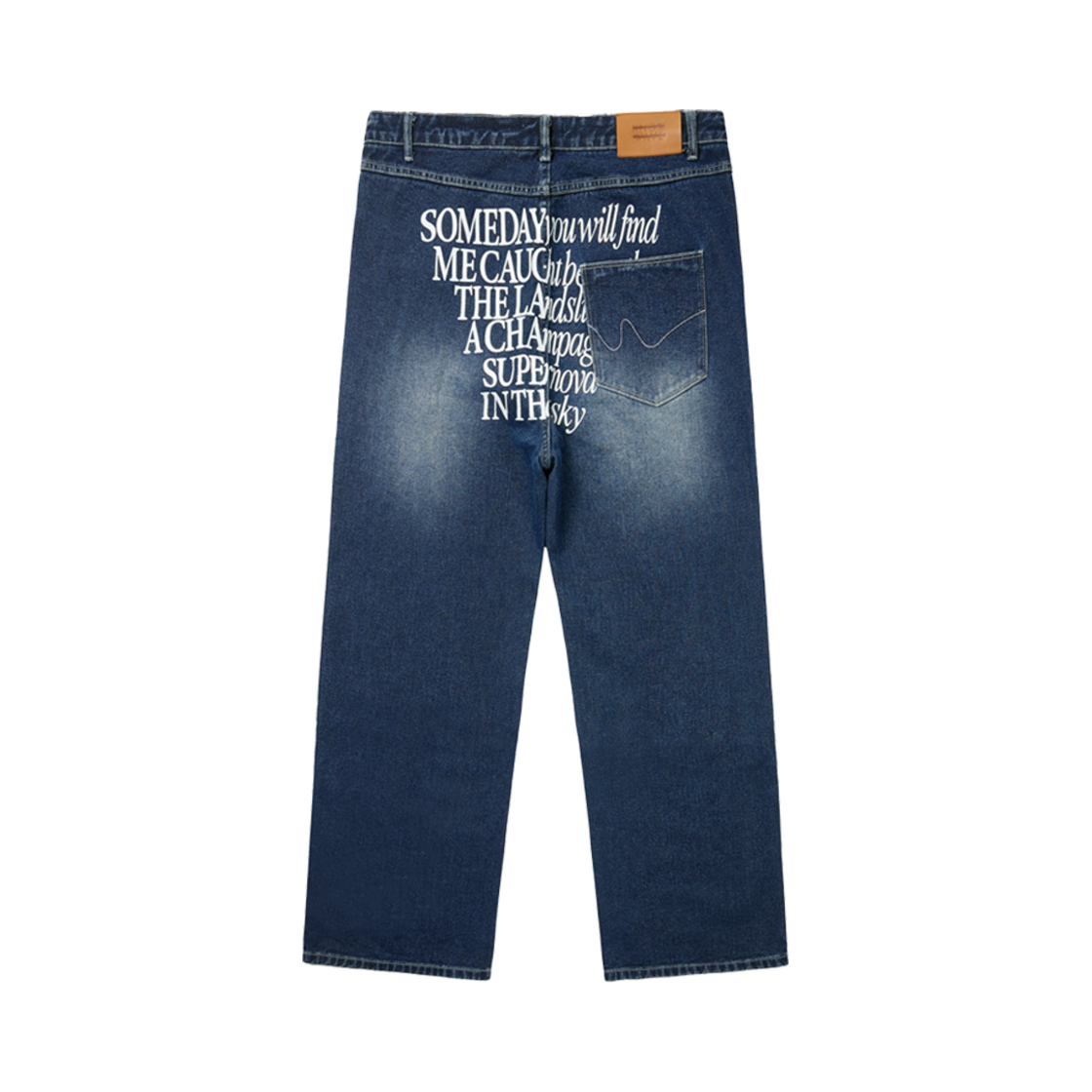 KNB25003DBL Knowwave Csn Demin Pants Dark Blue