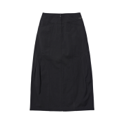 (W) Mischief Rhombus Long Skirt Black