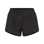 (W) Lululemon Hotty Hot High-Rise Lined Shorts 4 Black
