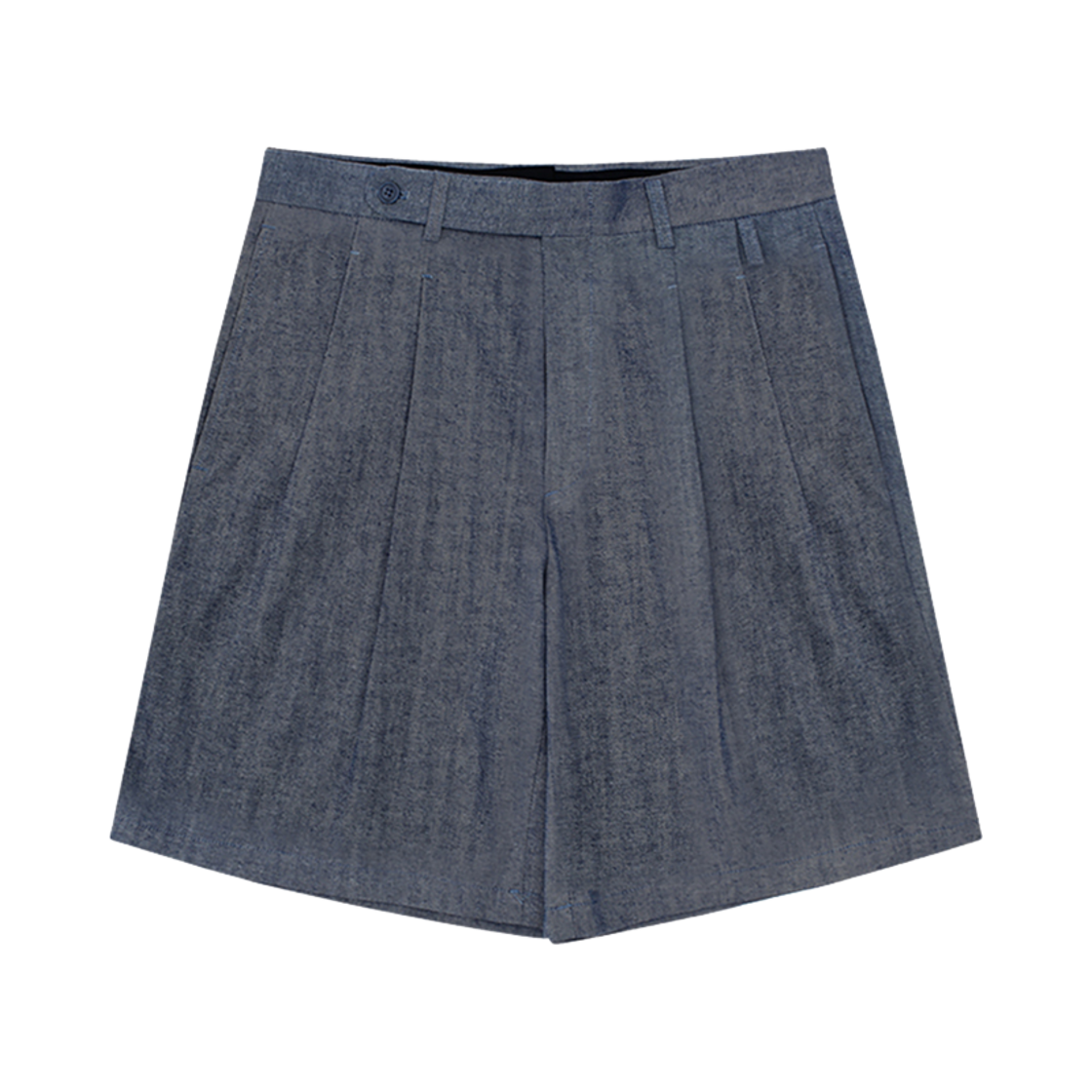 홍우성 2턱 데님 쇼츠 인디고(Hongwoosung 2tucks Denim Shorts Indigo)