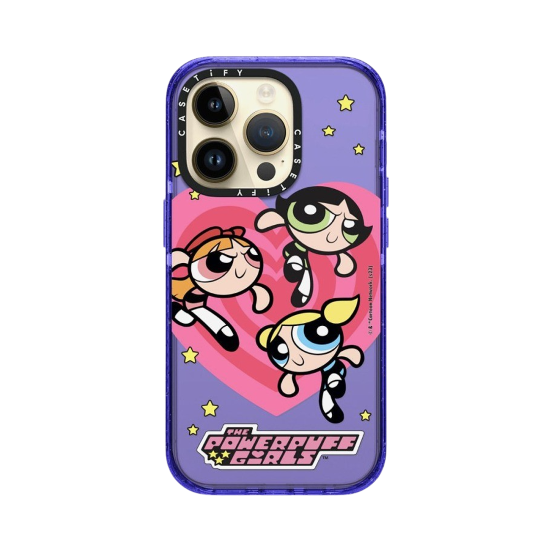 케이스티파이 x 파워퍼프걸 아이폰 하트 임팩트 케이스 반투명 페리 퍼플(Casetify x The Powerpuff Girls iPhone Heart Impact Case Sheer Peri Purple) - 4