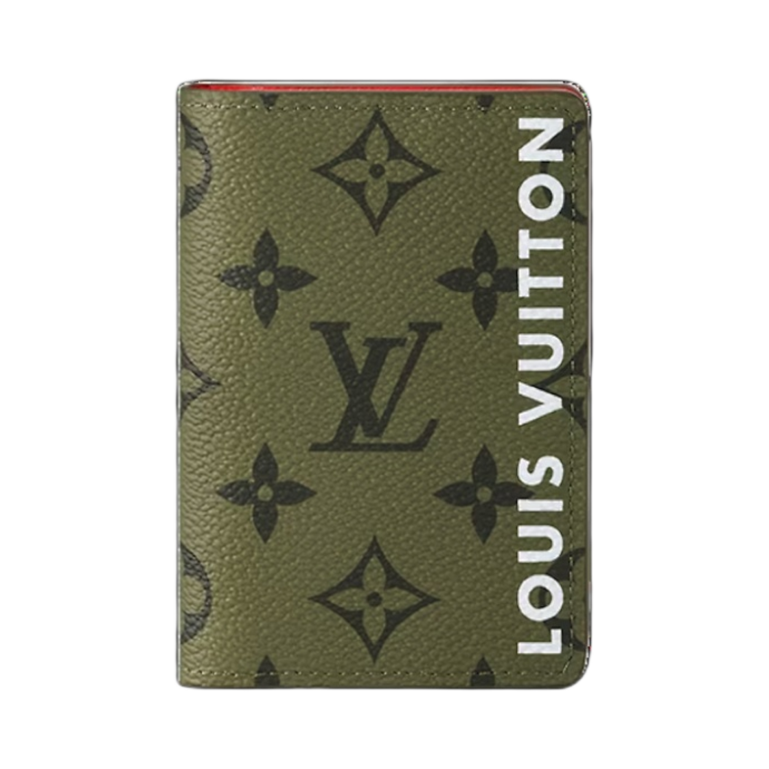 루이비통 포켓 오거나이저 카키 그린 버밀리언 레드(Louis Vuitton Pocket Organizer Khaki Green Vermillion Red)
