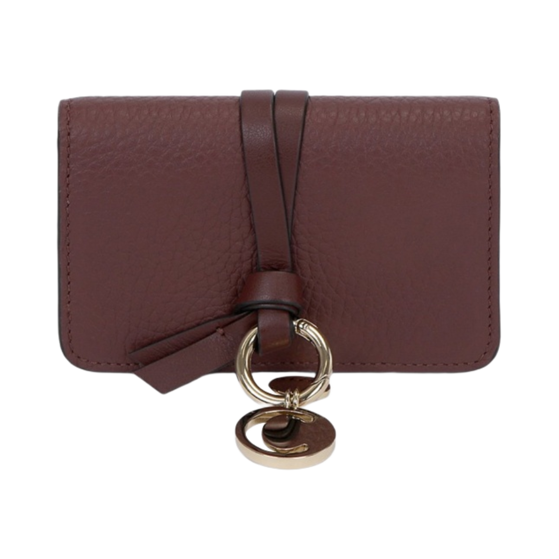 끌로에 알파벳 카드 홀더 버건디(Chloe Alphabet Card Holder Burgundy) - 1