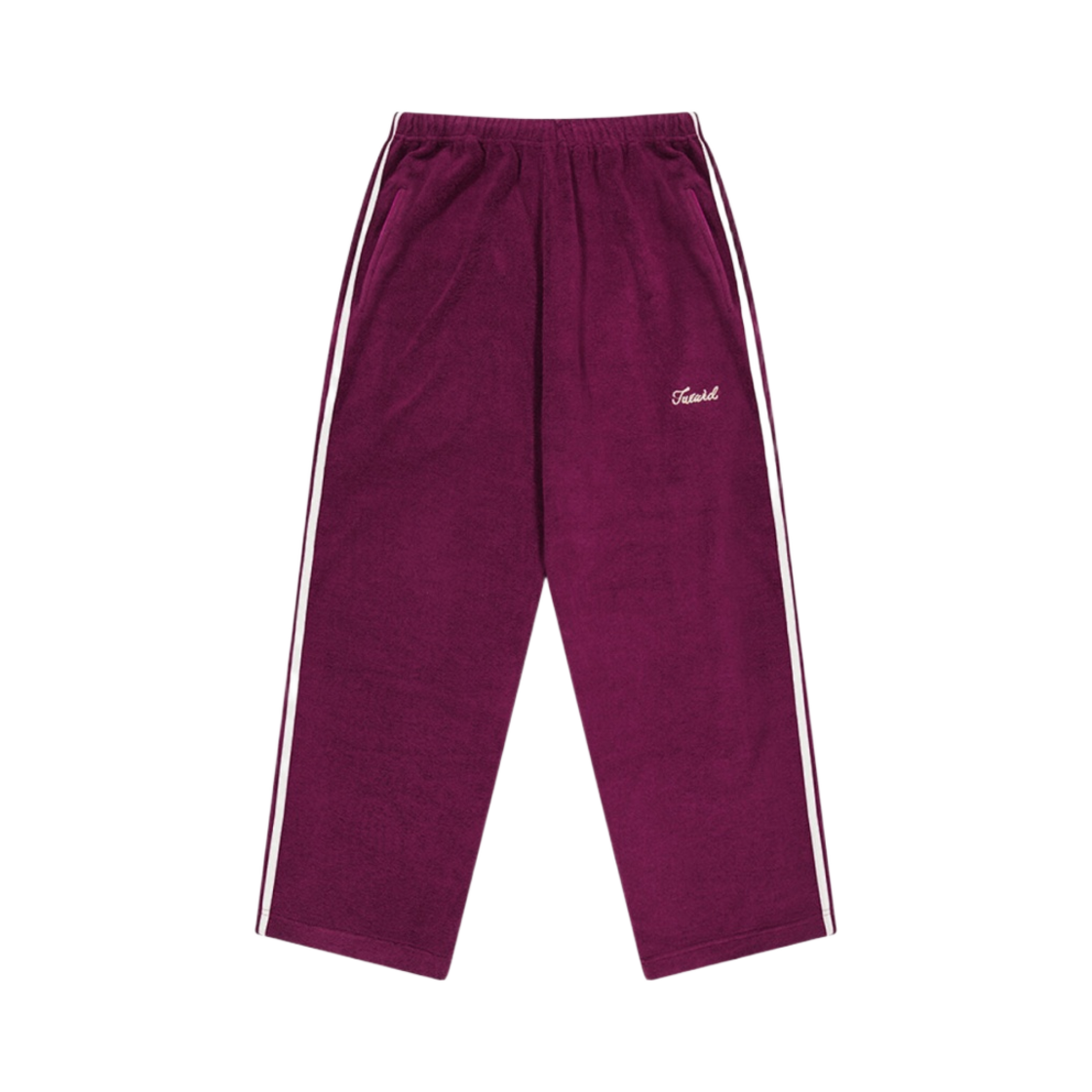트위드 레트로 와이드 핏 스웨트팬츠 플럼(Tuewid Retro Wide Fit Sweatpants Plum)