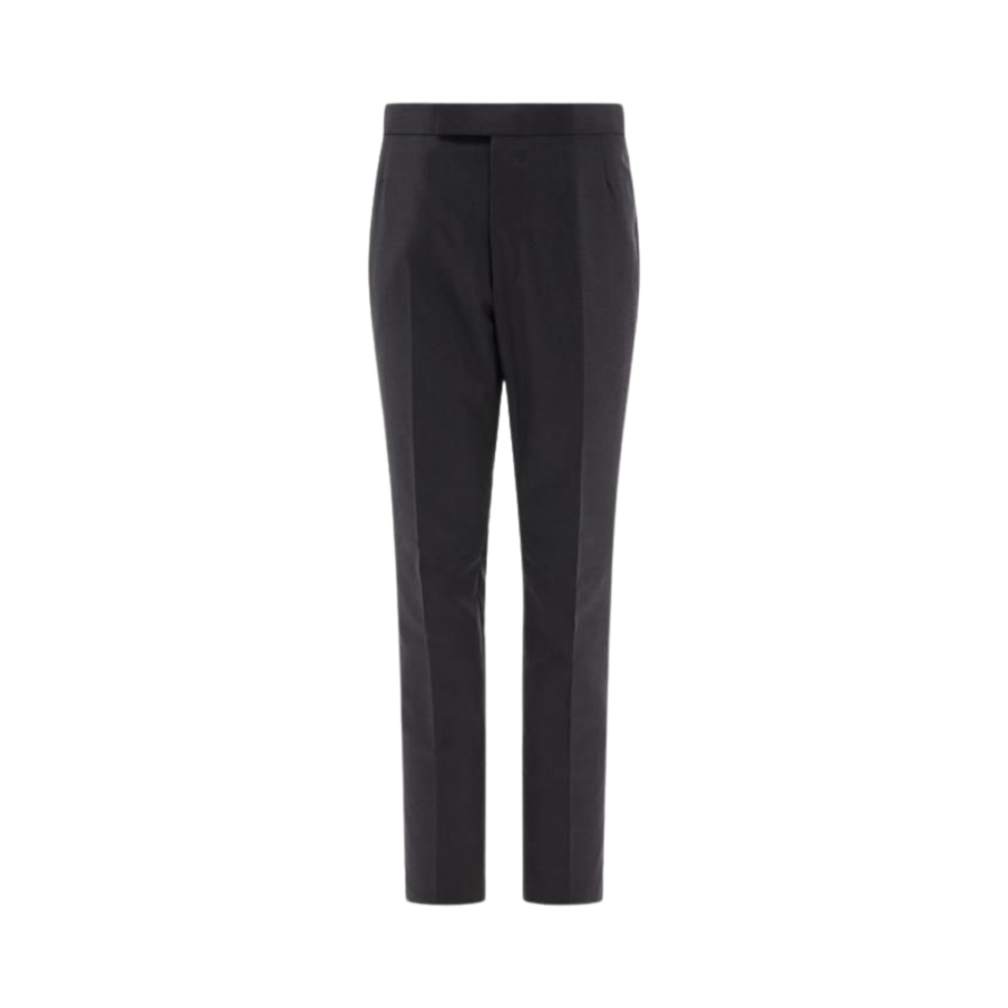 MTC001A-00626-015 Thom Browne Twill Classic Backstrap Trousers Charcoal