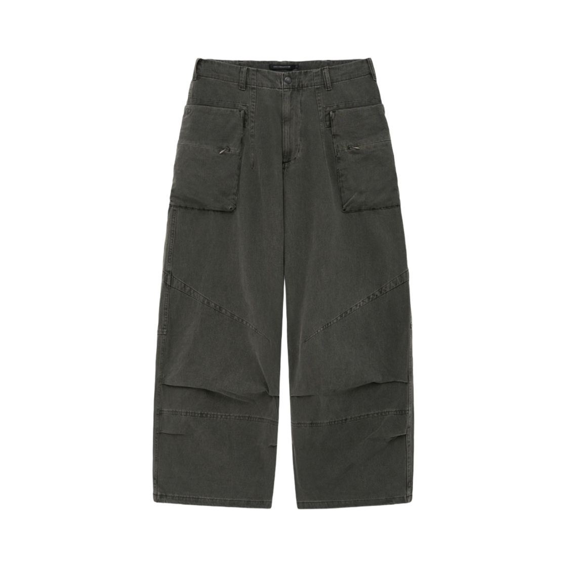 - Hatchingroom Big Cargo Pants V2 Dark Khaki