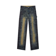 Diesel P-Livery Utility Pants In Treated Canvas Dark Blue