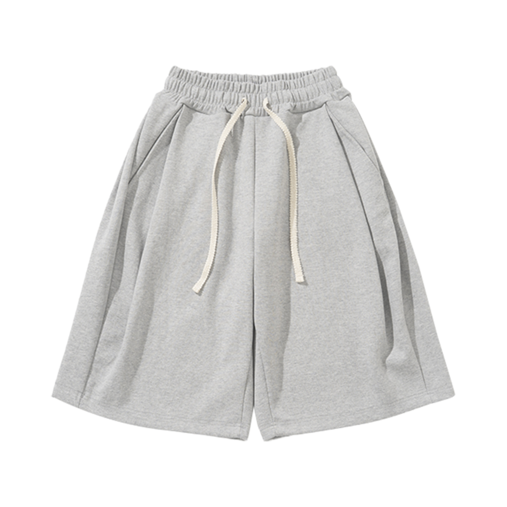 니티드 버뮤다 트레이닝 하프 팬츠 멜란지 그레이(Knitted Bermuda Traning Half Pants Melange Grey)