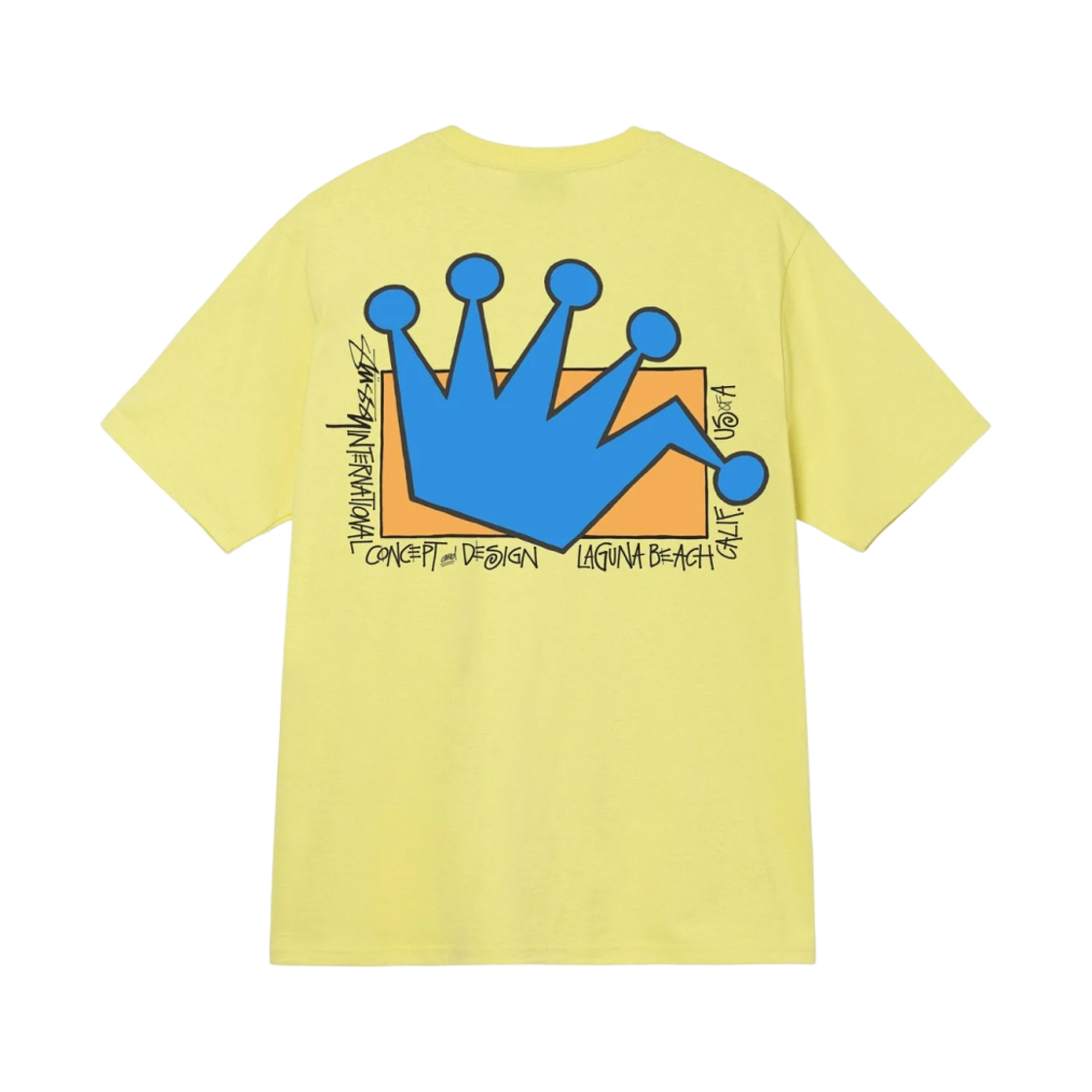 1904792 Stussy Lb Crown T-Shirt Yellow