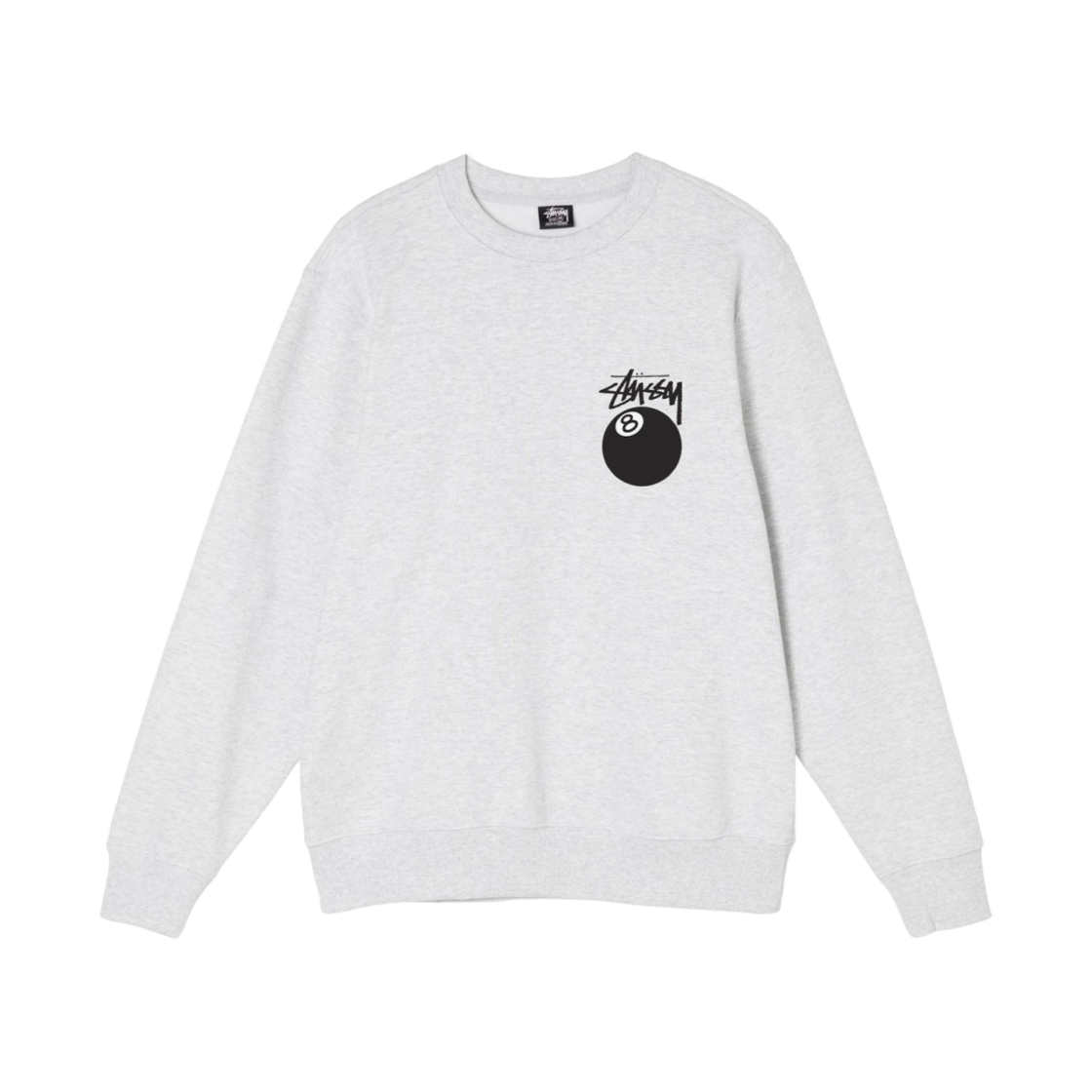 스투시 8볼 크루넥 애쉬 헤더 - 21FW(Stussy 8 Ball Crew Ash Heather - 21FW) - 2