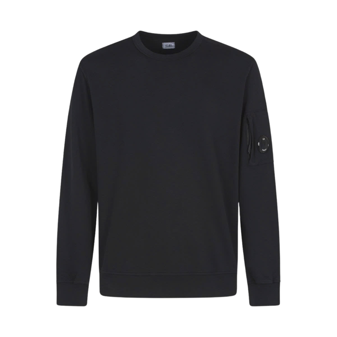 17CMSS019A002246G999 C.P. Company Light Fleece Crew Neck Sweatshirt Black - 24FW