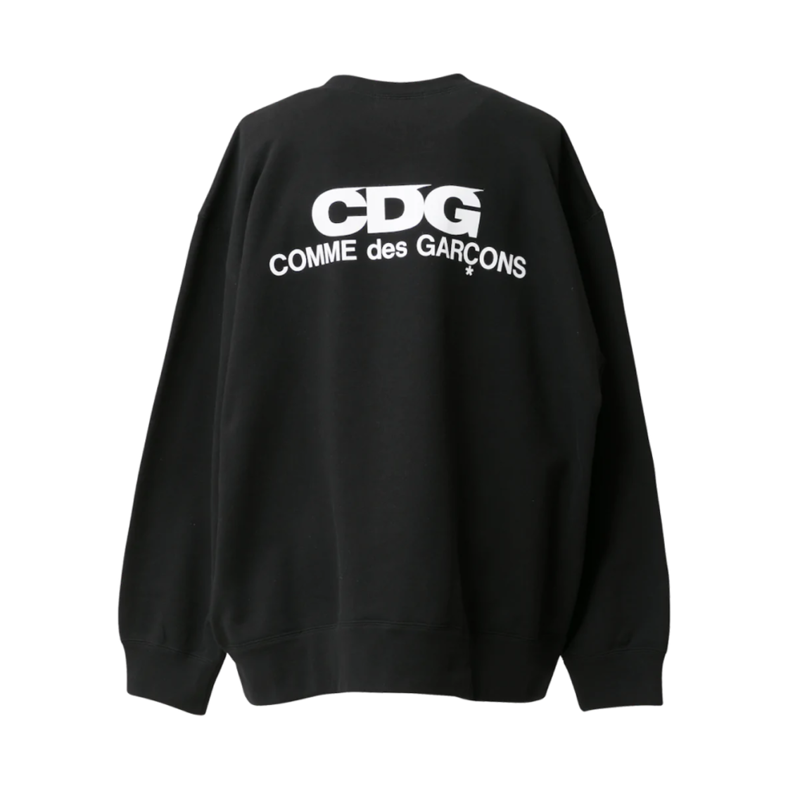 CDG 오버사이즈 스웨트셔츠 블랙