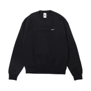 Nike NRG Solo Swoosh Crew Fleece Black White - Asia