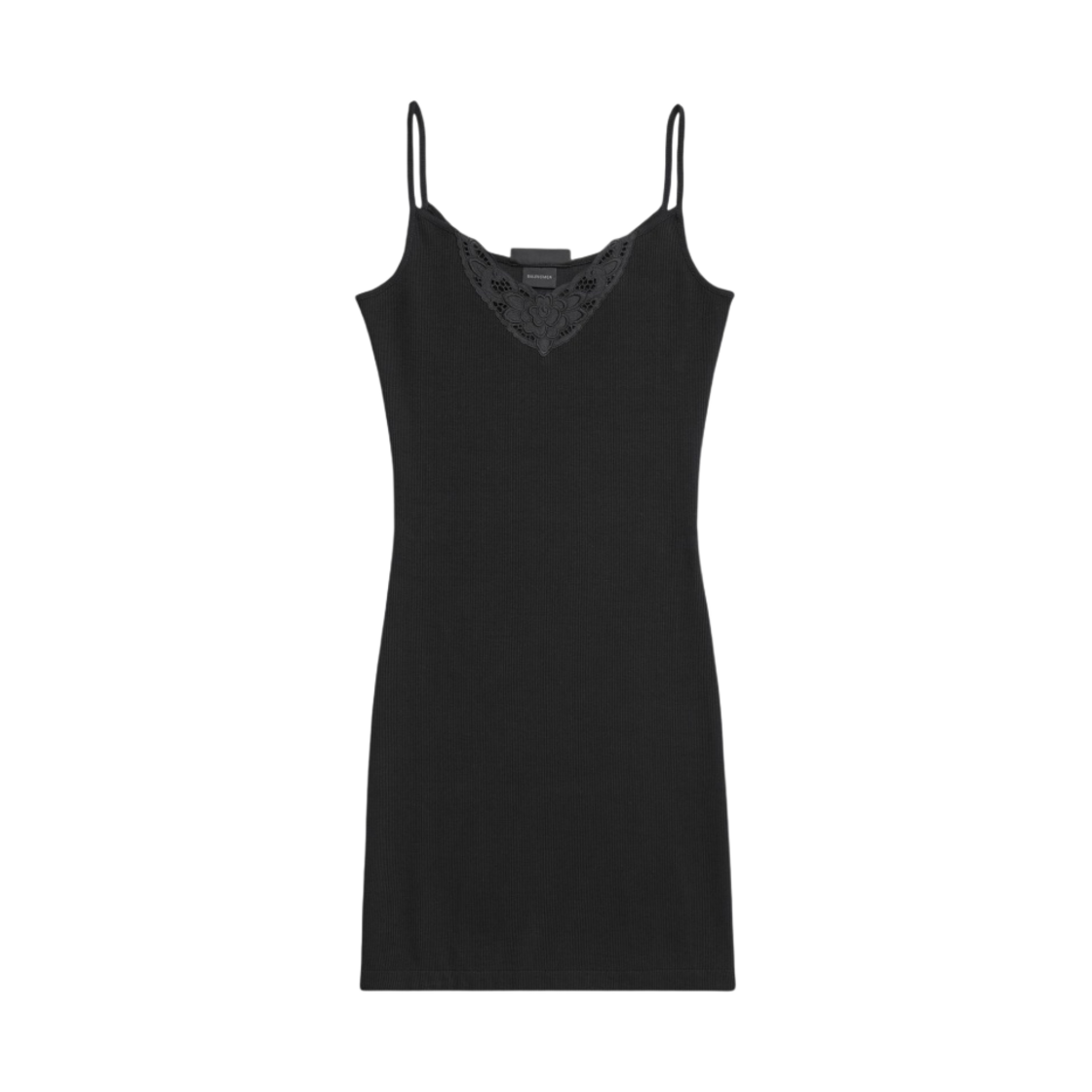 (W) 발렌시아가 아웃사이드 루프 스트랩 미니 드레스 블랙 페이디드((W) Balenciaga Outside Loop Strap Mini Dress Black Faded) - 1