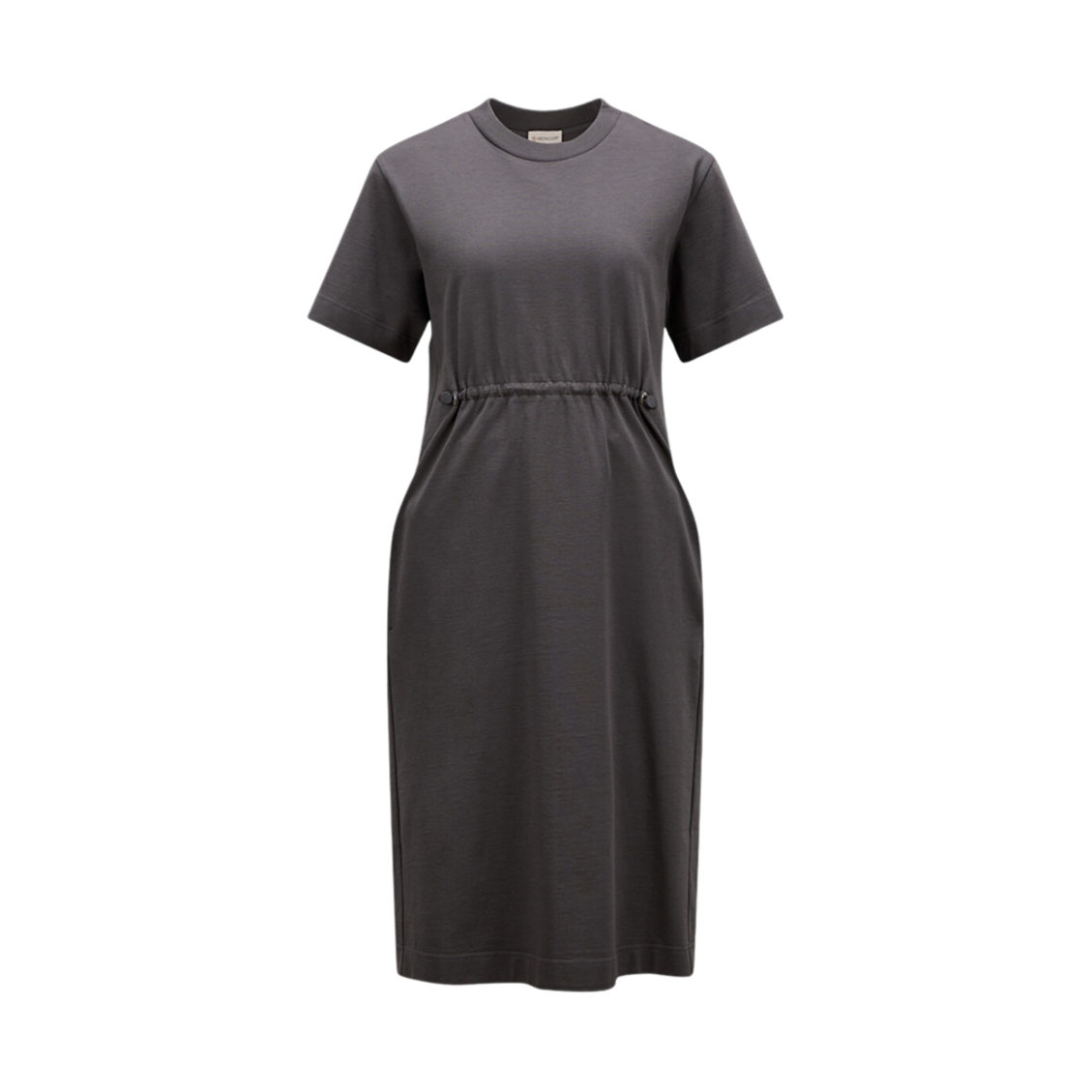 (W) 몽클레르 저지 미디 드레스 다크 그레이 - 23SS((W) Moncler Jersey Midi Dress Dark Gray - 23SS) - 1