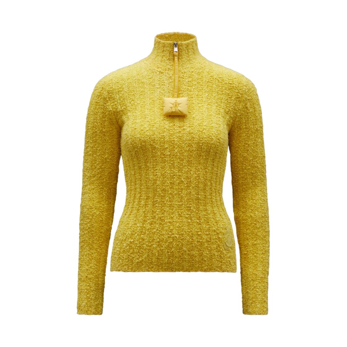 (W) 몽클레르 코튼 부클레 스웨터 옐로우 - 22FW((W) Moncler Cotton Boucle Sweater Yellow - 22FW) - 1