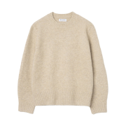 Millo Archive Crop Silhouette Knit Melange Beige