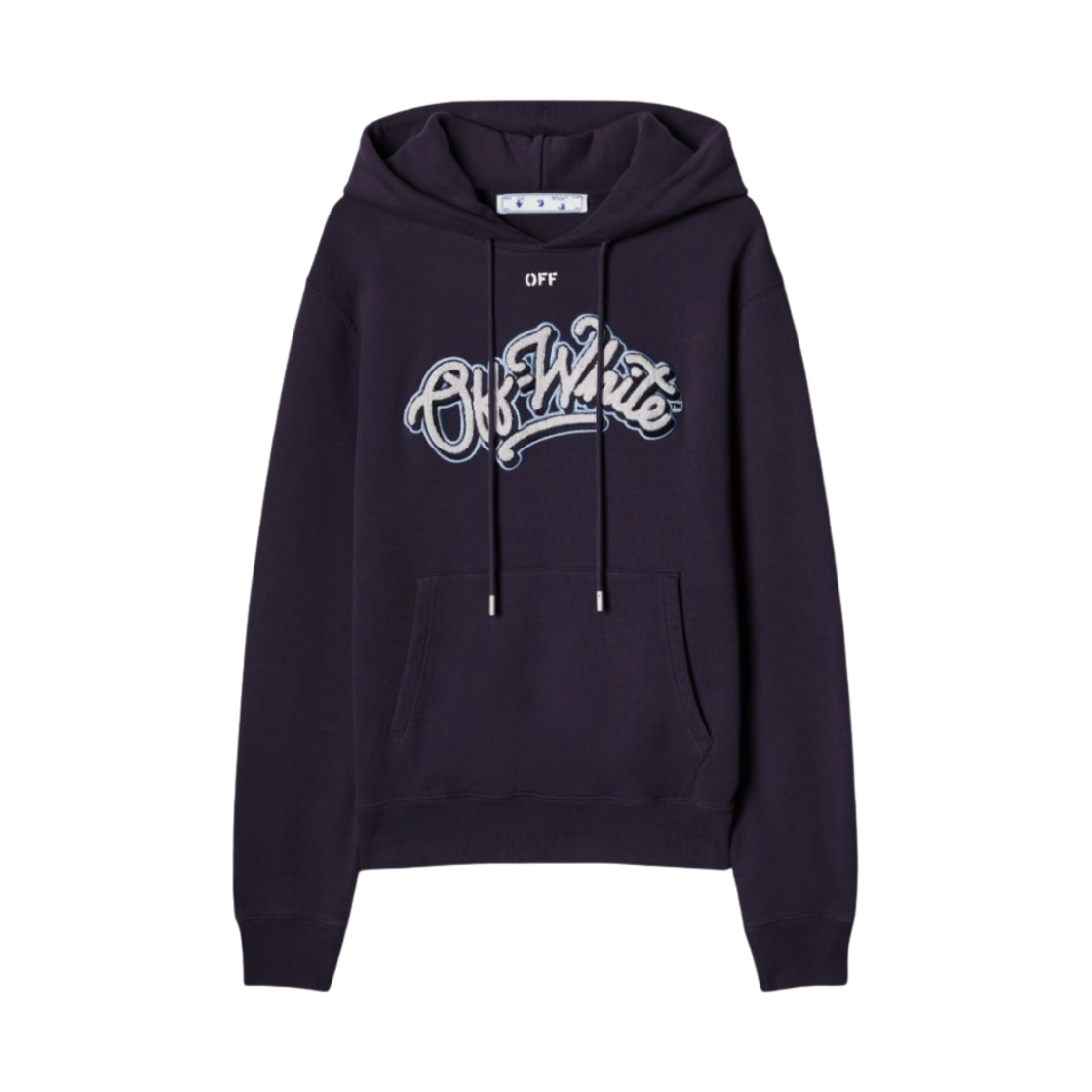 오프화이트 C/O 시카고 불스 후드 네이비 블루(Off-White C/O Chicago Bulls Hoodie Navy Blue) - 1