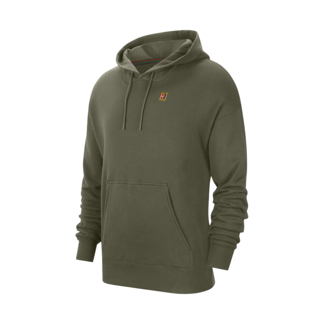 나이키 코트 헤리티지 플리스 테니스 후드 미디움 올리브 - 아시아(Nike Court Heritage Fleece Tennis Hoodie Medium Olive - Asia) - 1