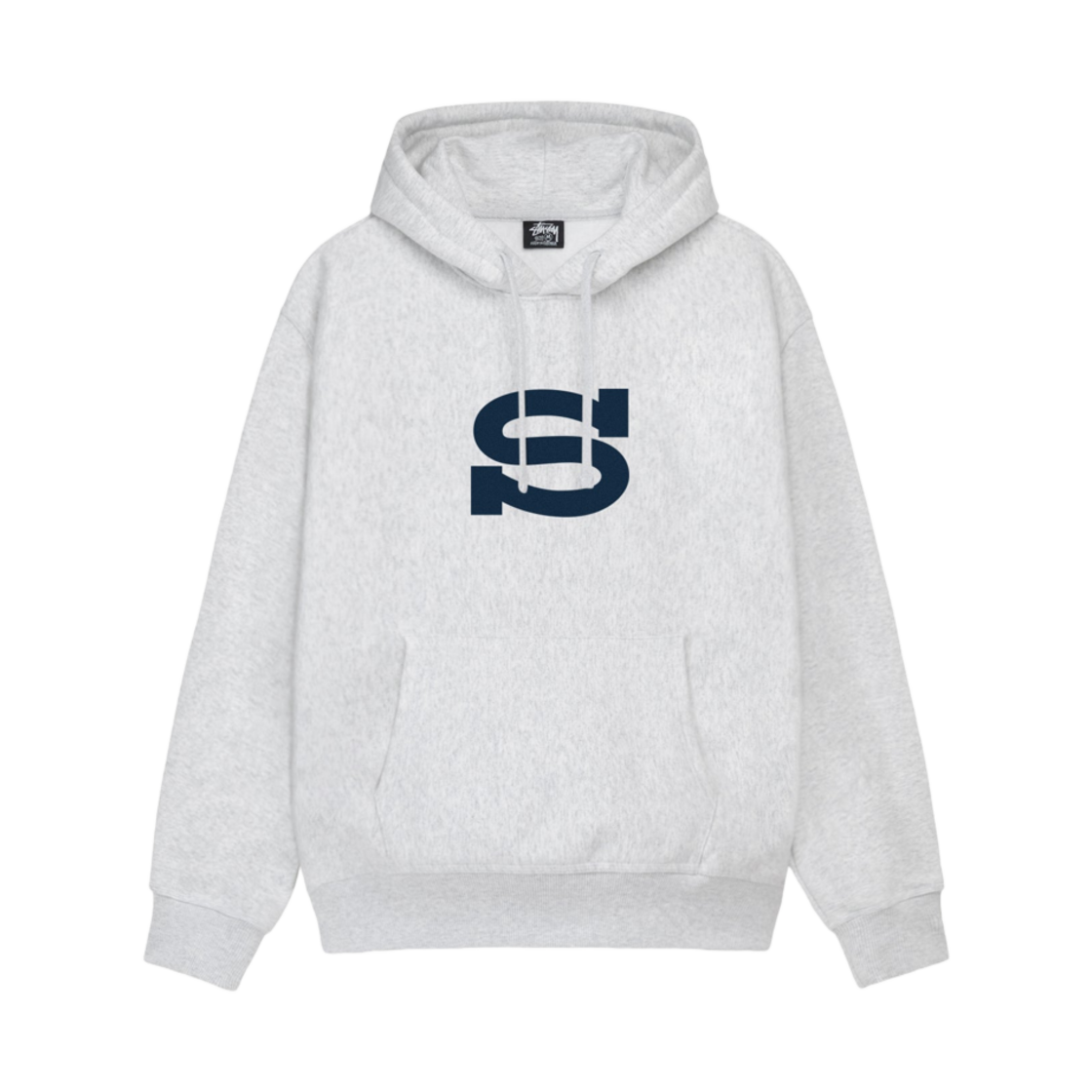 스투시 레터맨 후드 애쉬 헤더