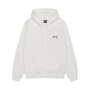 Stussy Smooth Stock Pigment Dyed Hoodie Natural